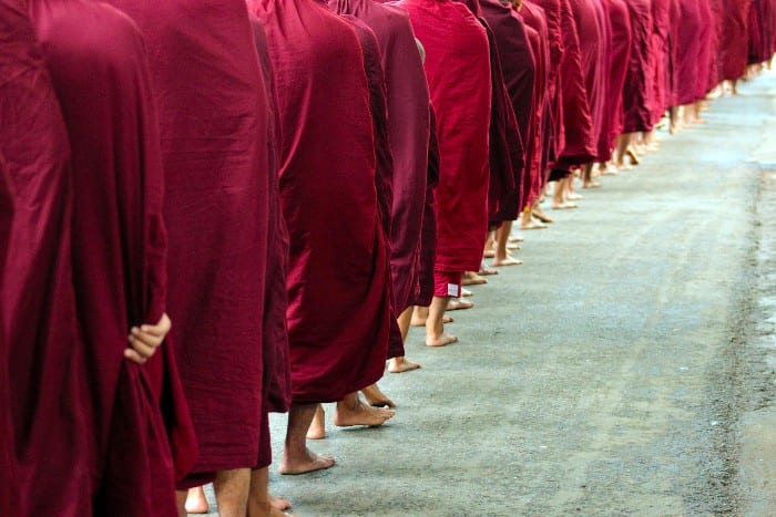 Burma backpacking route