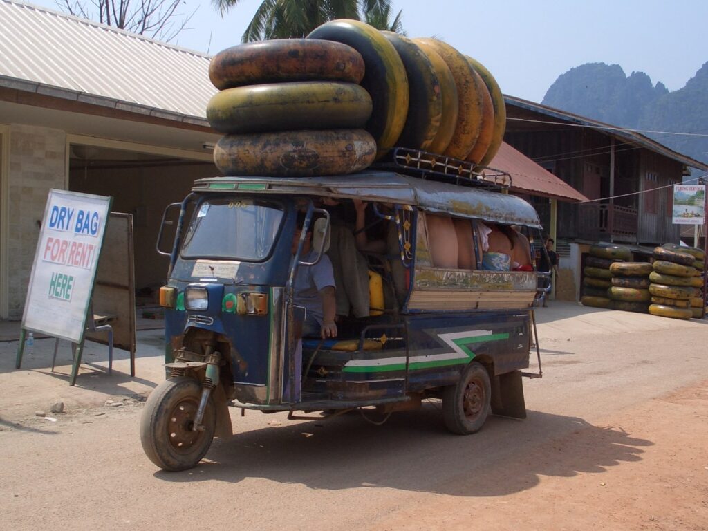 Tubing in Vang Vieng