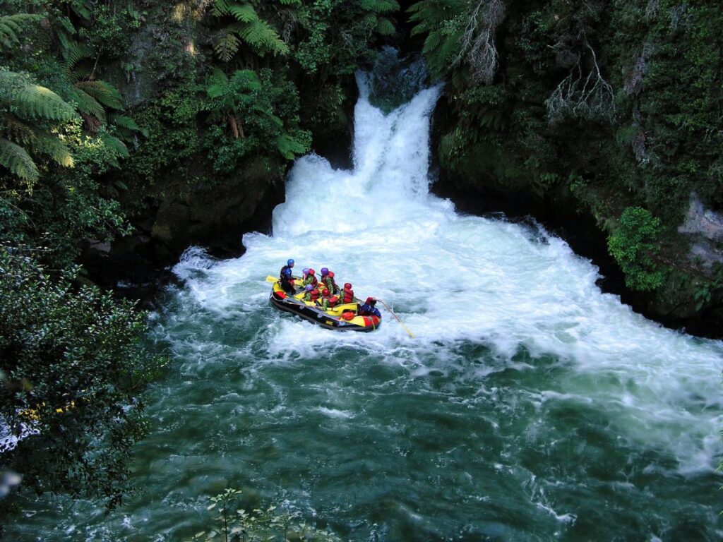 New Zealand rafting trip
