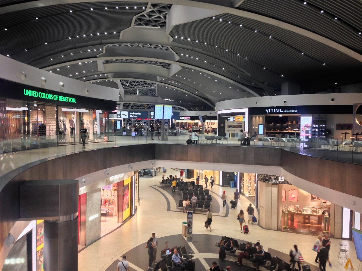 Inside Rome Airport