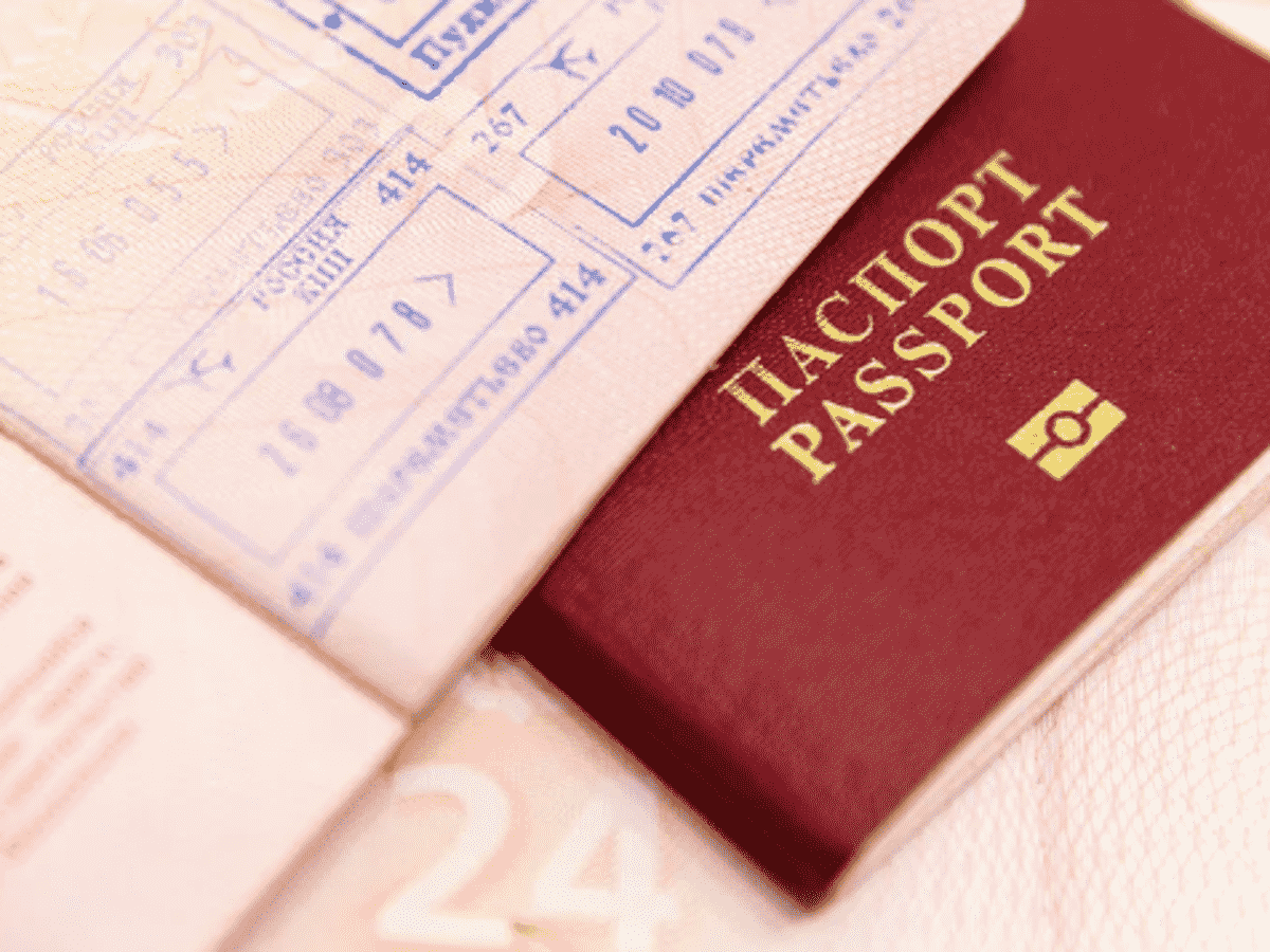 Passport and working holiday visa