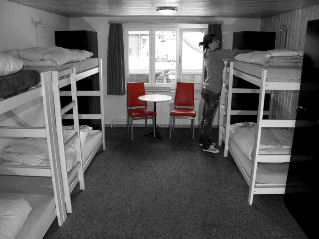 Work Exchange guest in hostel