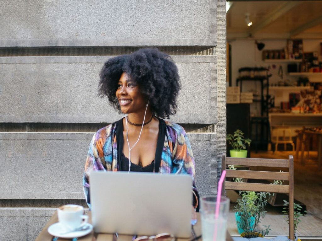Digital nomad working