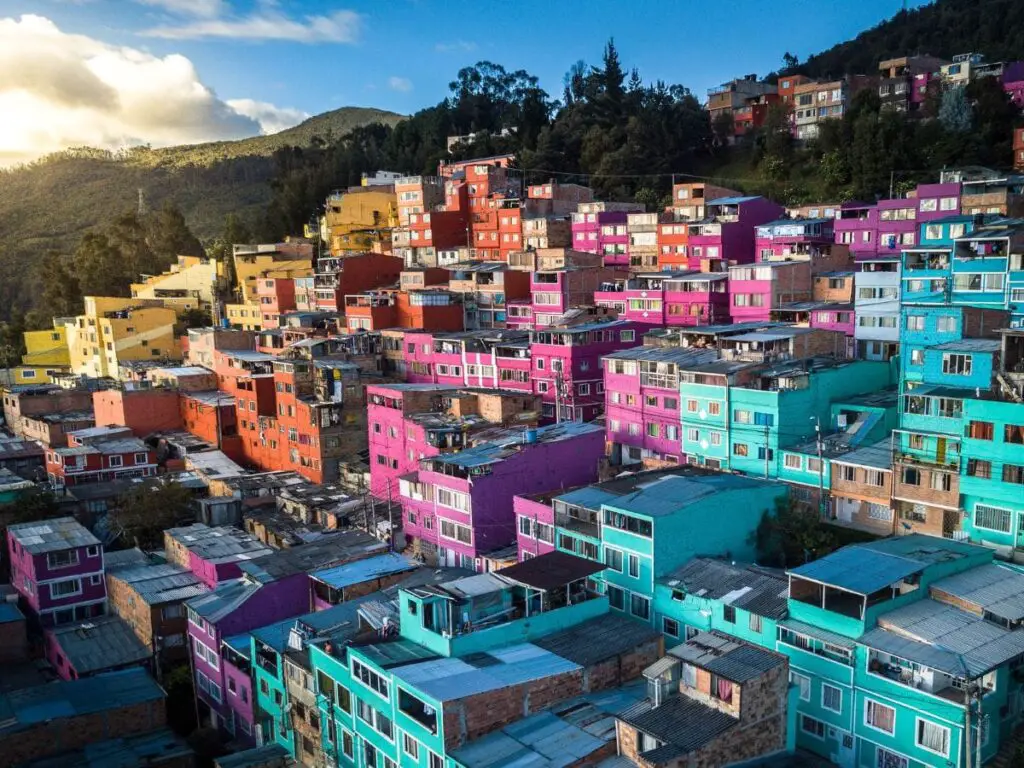 Colombia colourful town