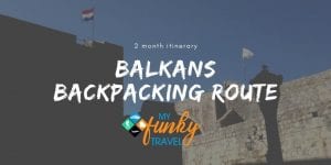 Balkans backpacking route 2021