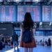 girl in an airport