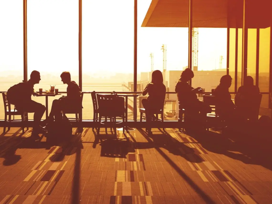 Airport waiting in the US