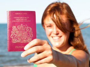 British traveller going backpacking